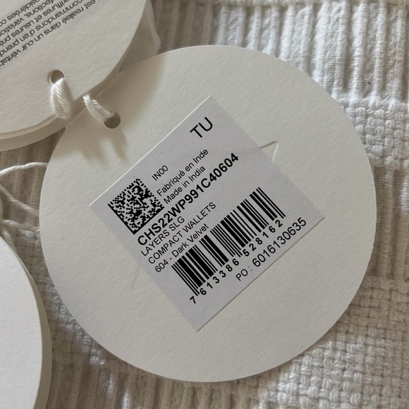 CHLOE NEW Layers medium tri-fold wallet smooth small grain cowhide color-block - Picture 5 of 5